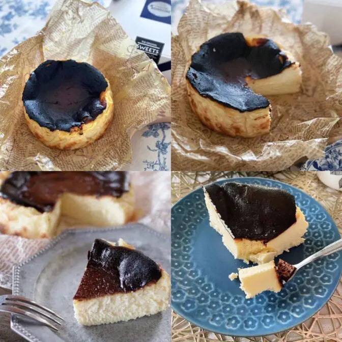 「今池バスチー 白」大人のほろ苦さ濃厚バスクチーズケーキ(15cm)